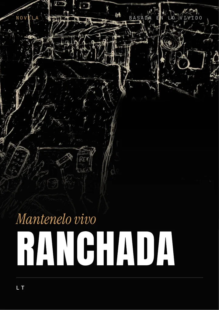 Tapa de Ranchada. Mantenelo vivo, de LT: dibujo en lapicera de una celda vista desde la cucheta
